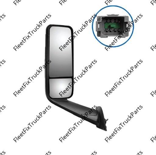 New Aftermarket Mirror Assy LH Heated Black Freightliner 563.46101 A22-73907-004