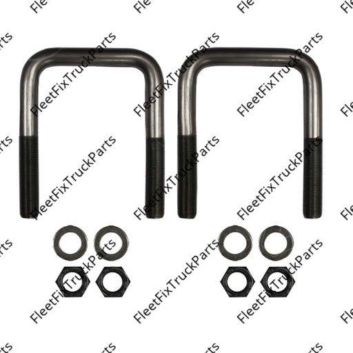 New Aftermarket U Bolt Kit Square 3/4in X 4in X 5-3/4in AUBK8254-05 EUB825505