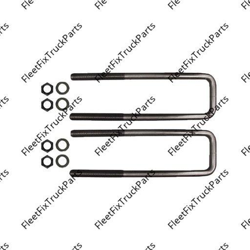 New Aftermarket U Bolt Kit Square 7/8in X 4in X 16-3/4in AUBK8264-166 2312870430