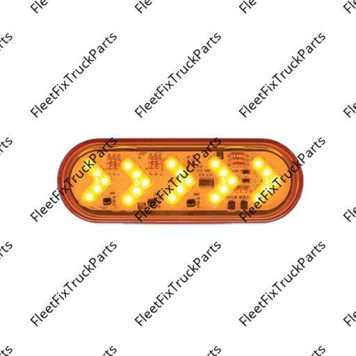 New Aftermarket Turn Signal 6in Oval SEQ LED Amber 571.LD602A25 60280Y