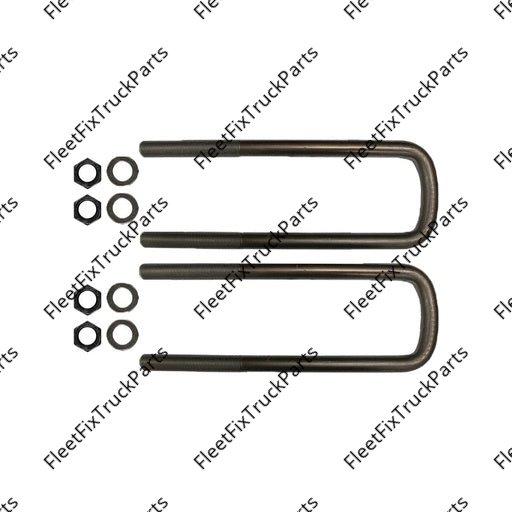 New Aftermarket U Bolt Kit Semi RND 1in X 4in X 16in AUBK8374-16 03-04516-155