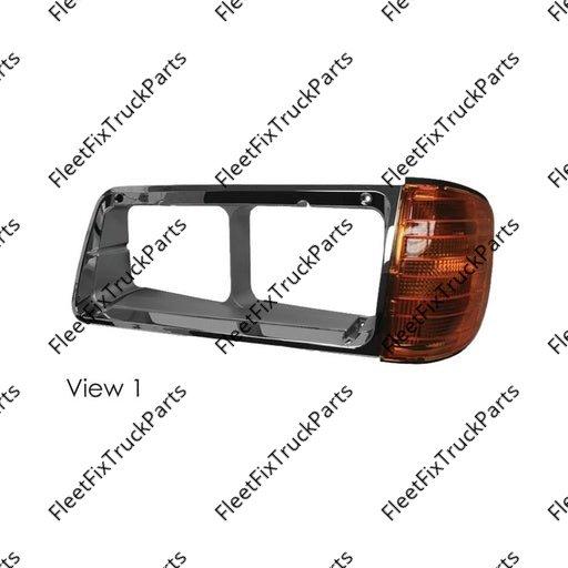 New Aftermarket Bezel w/Signal Lamp Chrome Freightliner 564.46045 A06-20738-000 A0620738000