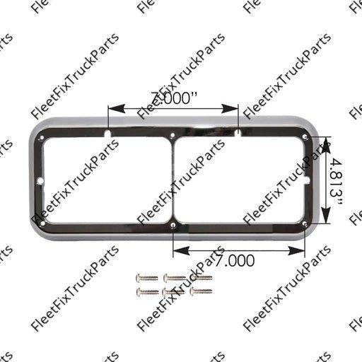 New Aftermarket Headlamp Bezel LH & RH Kenworth 564.59045 16-07538 320483 3-2048-3 RKLB001