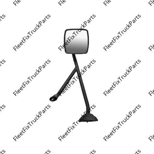 New Aftermarket Hood Mirror Assembly HTD LH Black IHC 563.55047