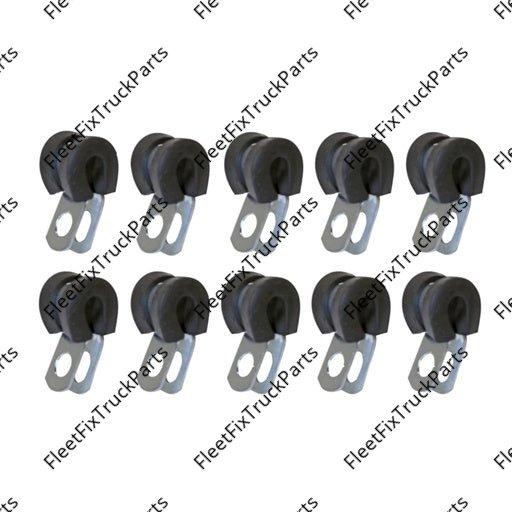 New Aftermarket Tube Clamp Rubber Lined 1/4in - 10 Pack 561.3104 545044 492000 021114 901RA