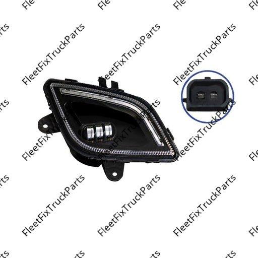 New Aftermarket Fog Lamp LH Black LED Freightliner P4 564.46077LBY