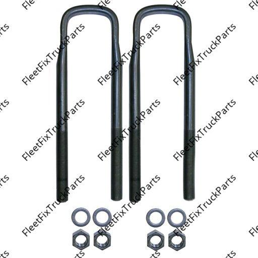 New Aftermarket U Bolt Kit 1 X 3-1/2 X 15-1/2 Peterbilt AUBK8673-154 03-05110-155