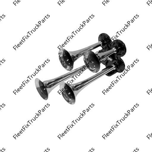 New Aftermarket Air Horn Mini Train Horn 4 Trumpet, 130 dB at 120PSI 562.1312 46123