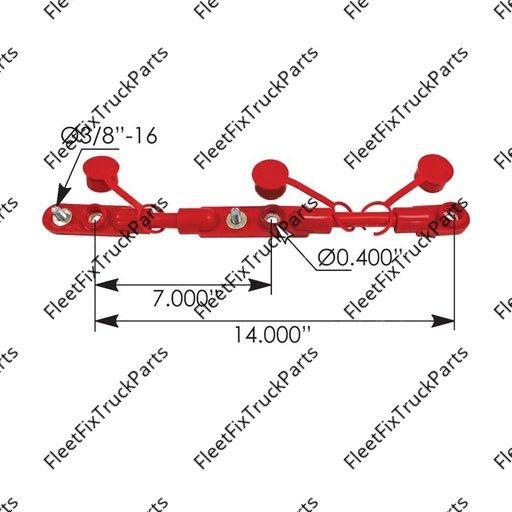 New Aftermarket Cable Overmolded Harness 2/0 14in Red178.2021RD 849585 04364 BC207M3RWS EL795364
