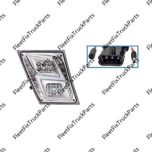 New Aftermarket Fog Lamp w/DRL LED RH Chrome Volvo 564.96031DCZ