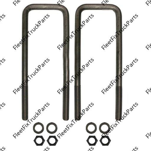 New Aftermarket U Bolt Kit Square 3/4in X 4in X 12-7/8in AUBK8254-127 R30U825412 K241296 R30U825412