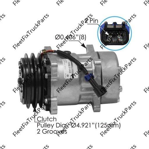 New Aftermarket Air Conditioning Compressor 7H15 Type 830.31003 1406003 E-801353 E801353 68173