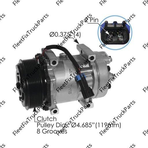 New Aftermarket Air Conditioning Compressor 7H15 Type 830.31009 1401388 1406005 LE1630 5348