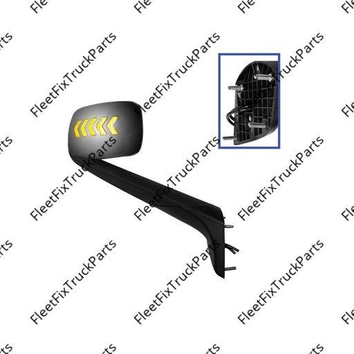 New Aftermarket Hood Mount Mirror LH Chrome Freightliner 563.46091DCY
