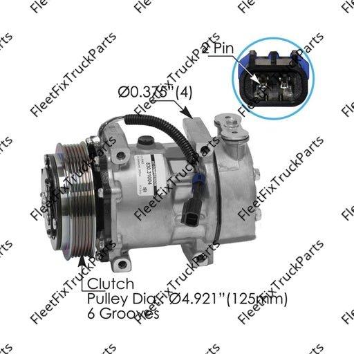 New Aftermarket Air Conditioning Compressor 7H15 Type 830.31004 4039 F69-6002-121 F696002121