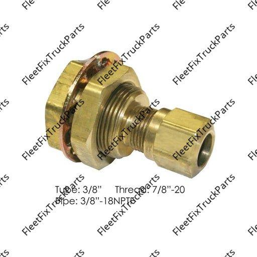 New Aftermarket Compression Bulkhead Fitting 3/8in 177.1466BH6C, 177.4025 1136AB 017099 S609