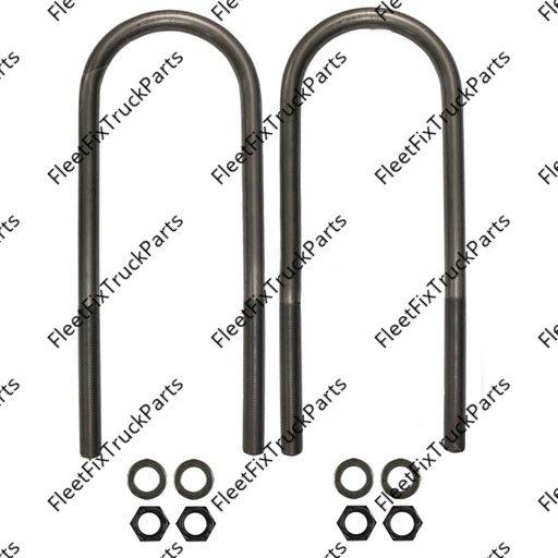 New Aftermarket U Bolt Kit 7/8in X 5-1/2in X 16-3/4in AUBK8166-166 3538842C2 W300612 3538842C1 3538842C3