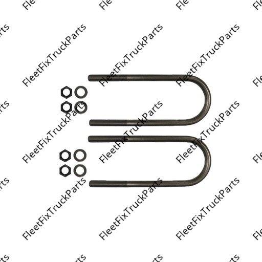 New Aftermarket U Bolt Kit RND 3/4in X 4in X 12-3/8in AUBK8154-123 16-14511-000, 64804120
