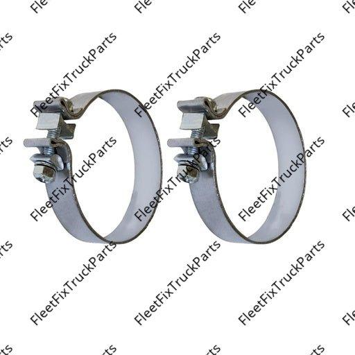 New Aftermarket Band Clamp 4in Aluminized 1.25in W 562.U3704A 35227 J000202 AS4A *(PACK OF2)*
