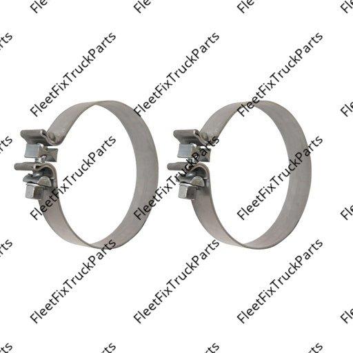 New Aftermarket Band Clamp 5in Aluminized 1.25in W 562.U3705A J000203 AS5A 35228*(PACK OF 2)*