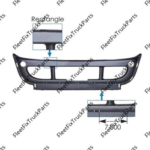 New Aftermarket Center Bumper Fascia Freightliner TR566-FRBCB 564.46315 2128446001