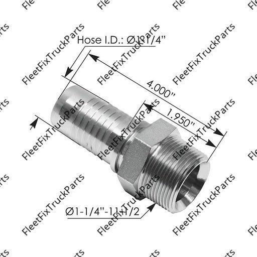 New Aftermarket Continental Uni-Crimp Hose Fitting NPTF Male 818.36615-2020 366152020