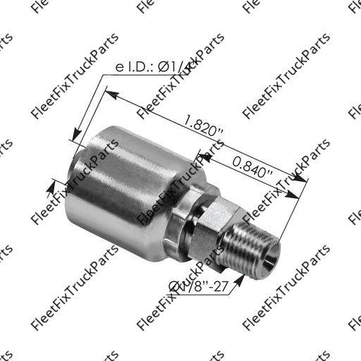 New Aftermarket Continental Hydraulic Hose Fitting NPTF Male 818.14615-0402