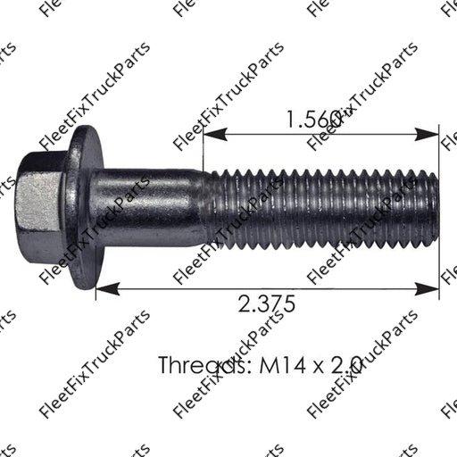 New Aftermarket Flange Bolt 14mm-2 X 60mm Zinc GR10.9 MFB1460GR10.9C 984857