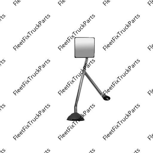 New Aftermarket Hood Mirror Assembly HTD RH Chrome IHC 563.55048C
