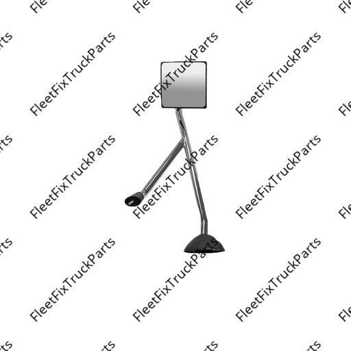 New Aftermarket Hood Mirror Assembly LH Chrome IHC 563.55007C 3594843C1 3594843C2 3594843C3