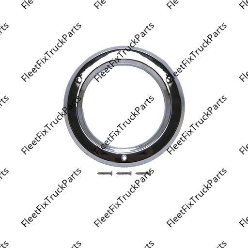 New Aftermarket Light Bezel 4in Chrome Plastic 562.BZ40C 10484 84329 TBEZ4CH3