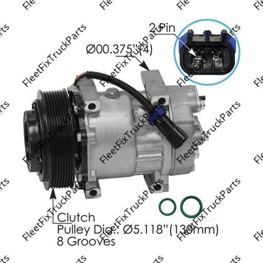 New Aftermarket Mahle AC Compressor 7H15 Type Behr 830.31039BE 1401362 20501067 5385 20-04493