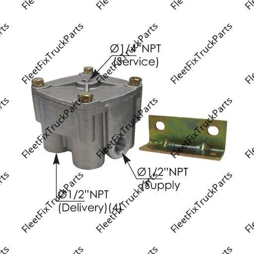 New Aftermarket R-12 Type UNIVERSAL BRAKE RELAY VALVE 170.065181 065181