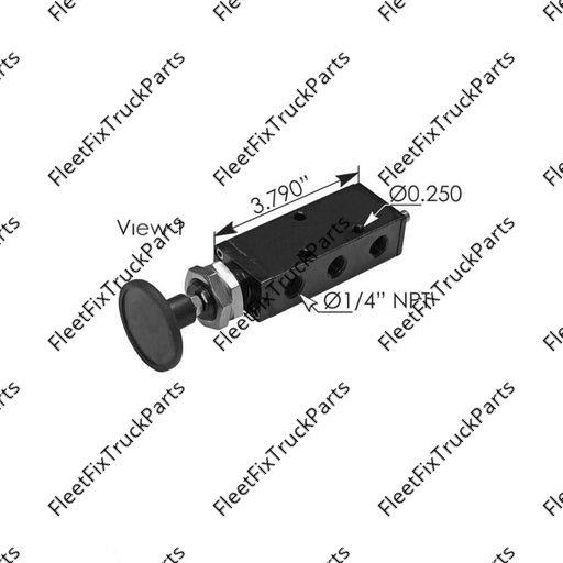 New Aftermarket Ridewell Push Pull Valve 170.1230121 1230121