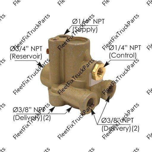 New Aftermarket STEV Type Spring Brake Valve 170.51321 51321