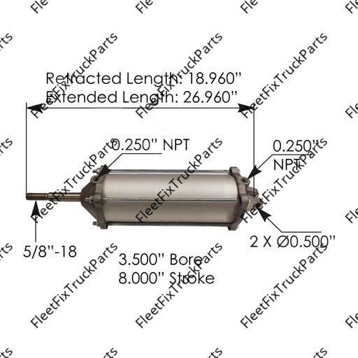 New Aftermarket Tailgate Air Cylinder 177.AC35827 100136