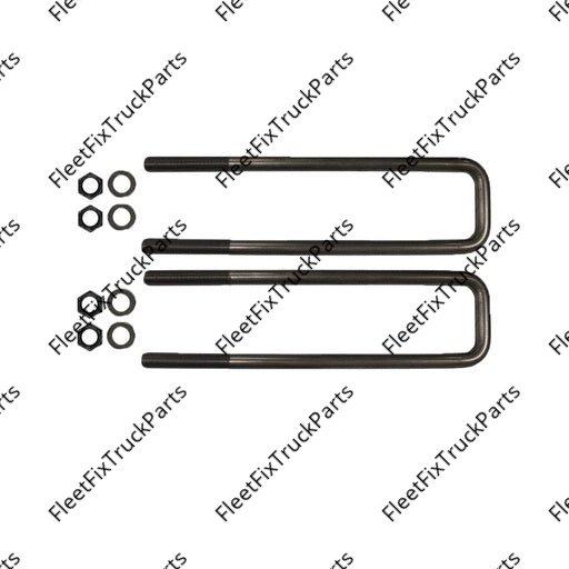 New Aftermarket U Bolt Kit Square 3/4in X 3in X 15-3/8in AUBK8251-153 SP0074T-W