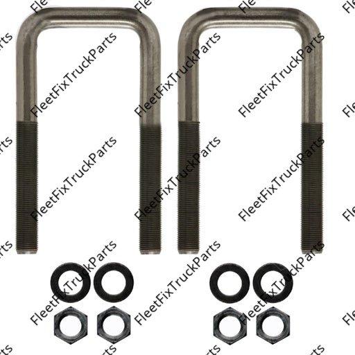 New Aftermarket U Bolt Kit Square 7/8in X 4in X 8-3/8in AUBK8264-083 6813220725