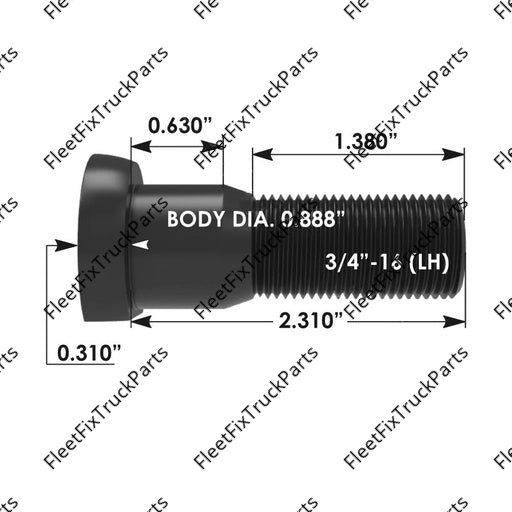 New Aftermarket Wheel Stud 201.6260L R0010258R E10258R